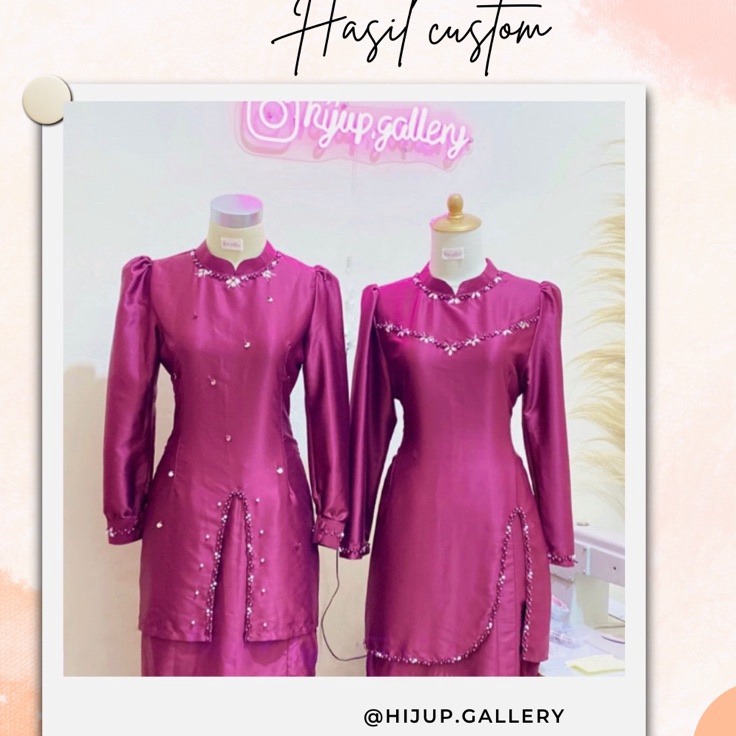 Obral Belanja  JASA JAHIT DRESS BRIDESMAIDS  BAJU KURUNG MALAY  WISUDA  SERAGAM LEBARAN