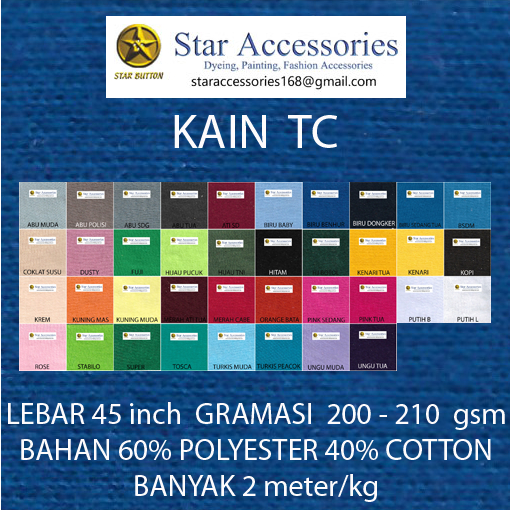 25kg KAIN TC DOUBLE / Rp104.500/kg / UNTUK KAOS