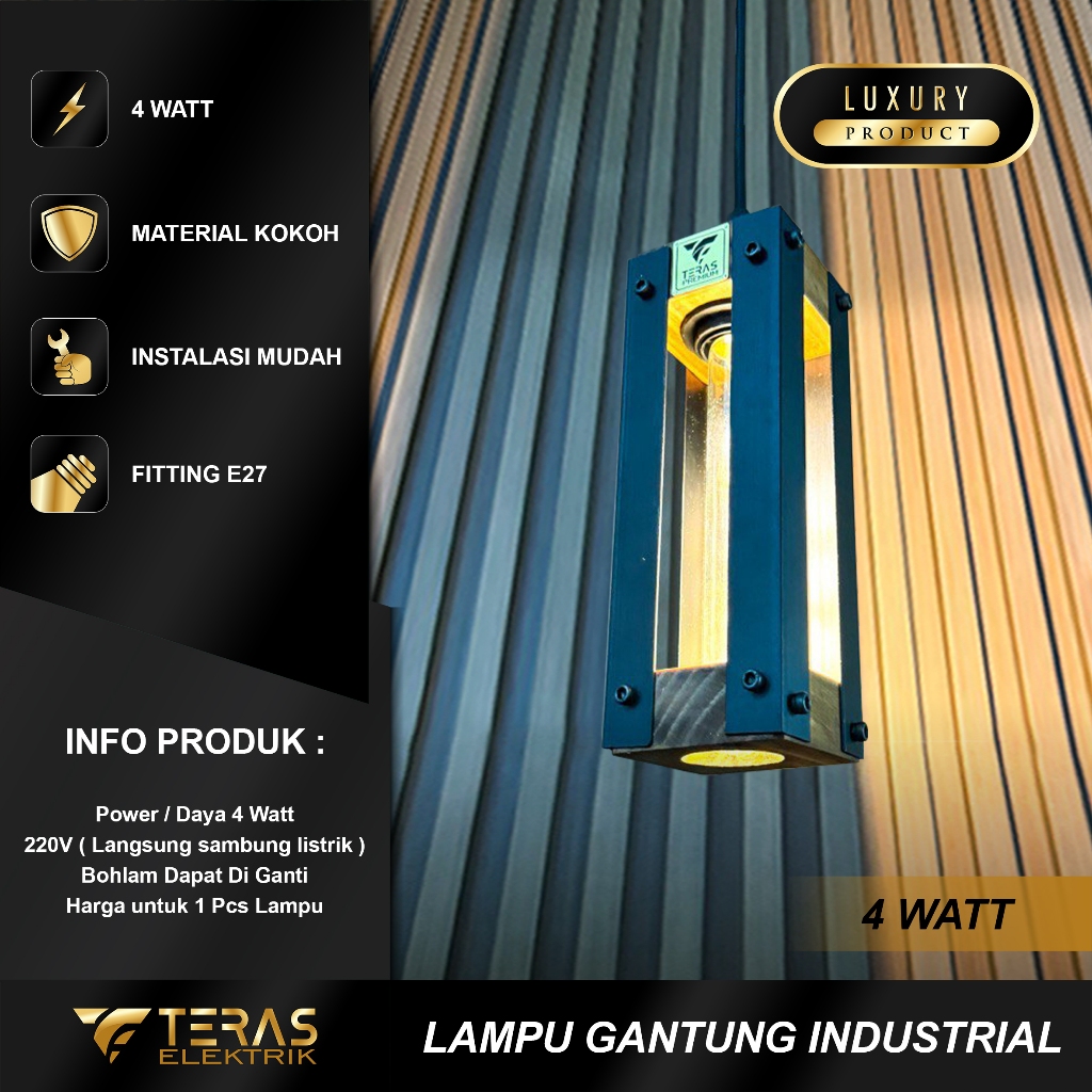 Lampu gantung aesthetic lampu gantung klasik lampu resto kayu Teras