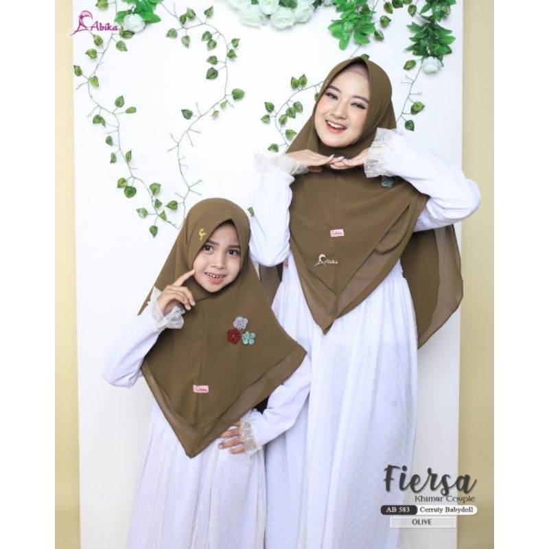 khimar fiersa kids/khimar abika anak