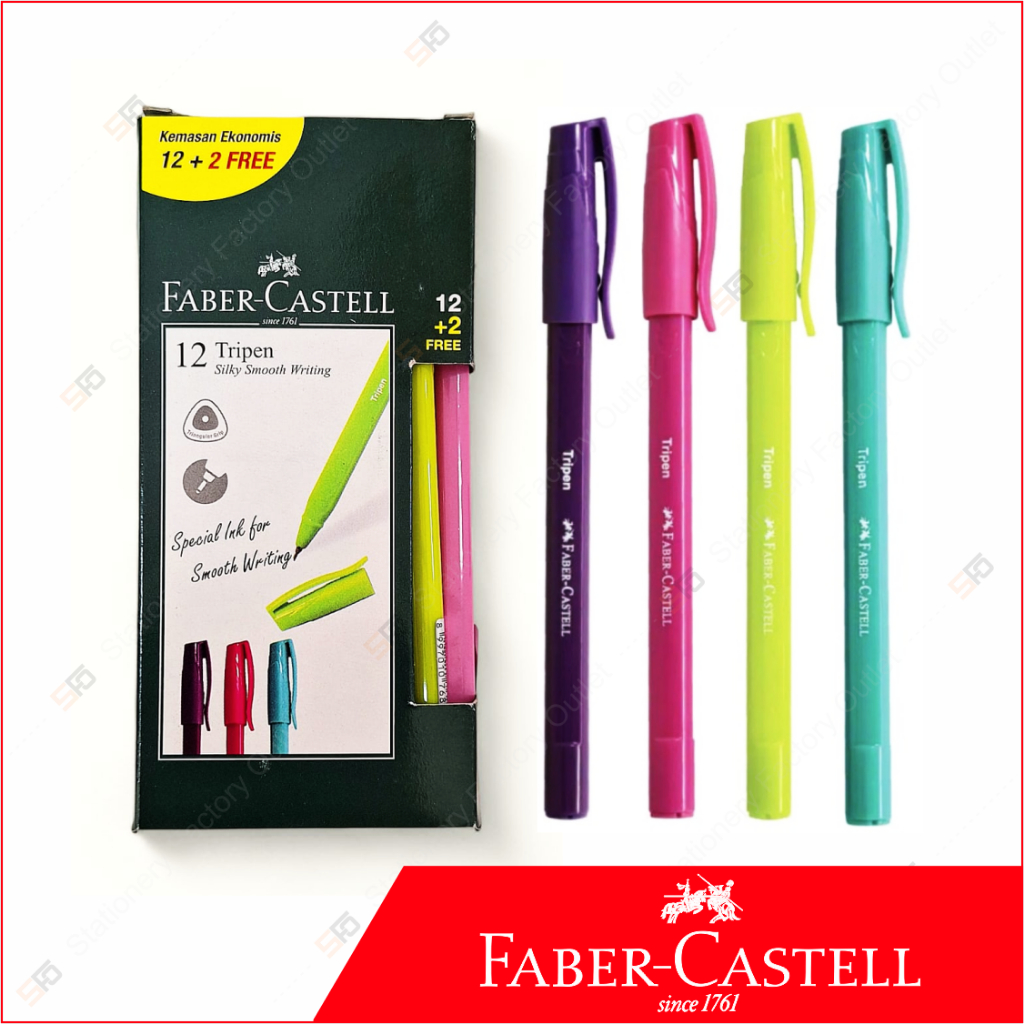 

Tripen Faber Castell 1 Box - Pulpen 0.7mm