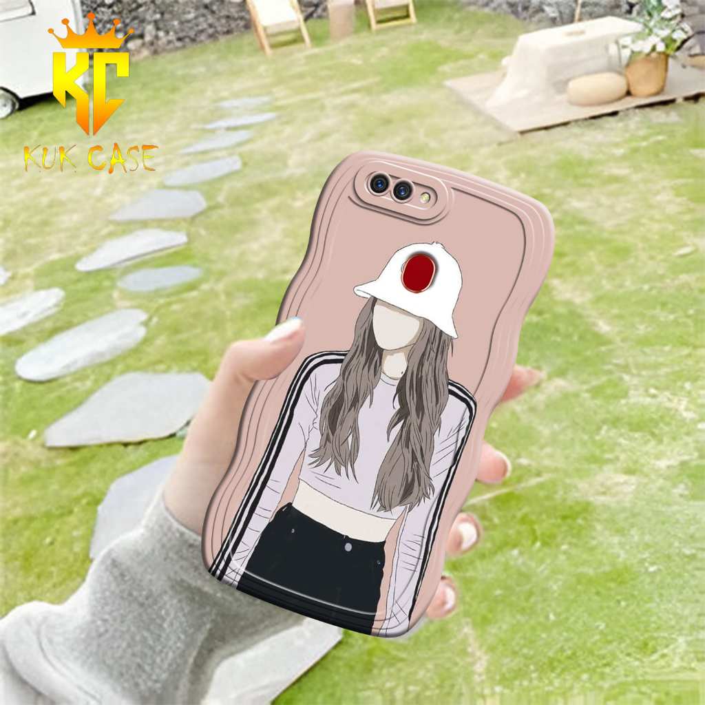 Cassing HP - OPPO A5S GELOMBANG - Fashion Case Camera - Case Mewah - Case Karakter - Case cowo - Cas