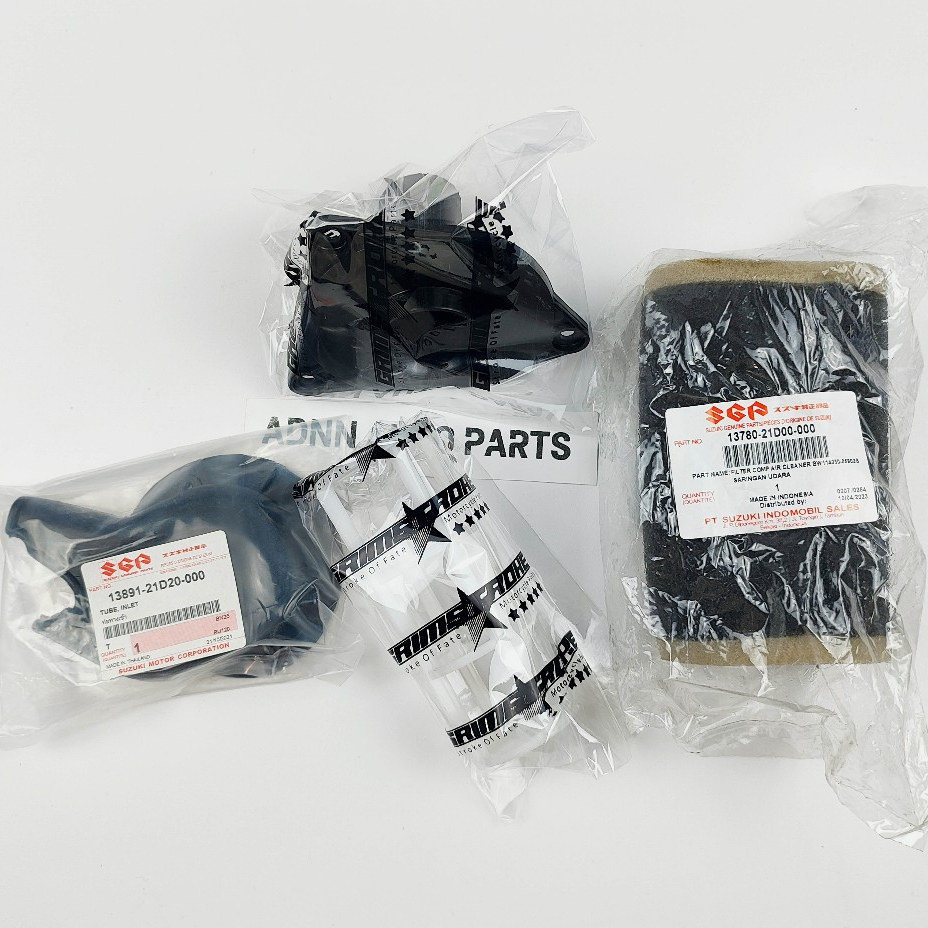 Isi Box Filter satria 2 tak Komplit satria 2 tak hiu lumba Original Saringan Udara Hawa satria 2 tak