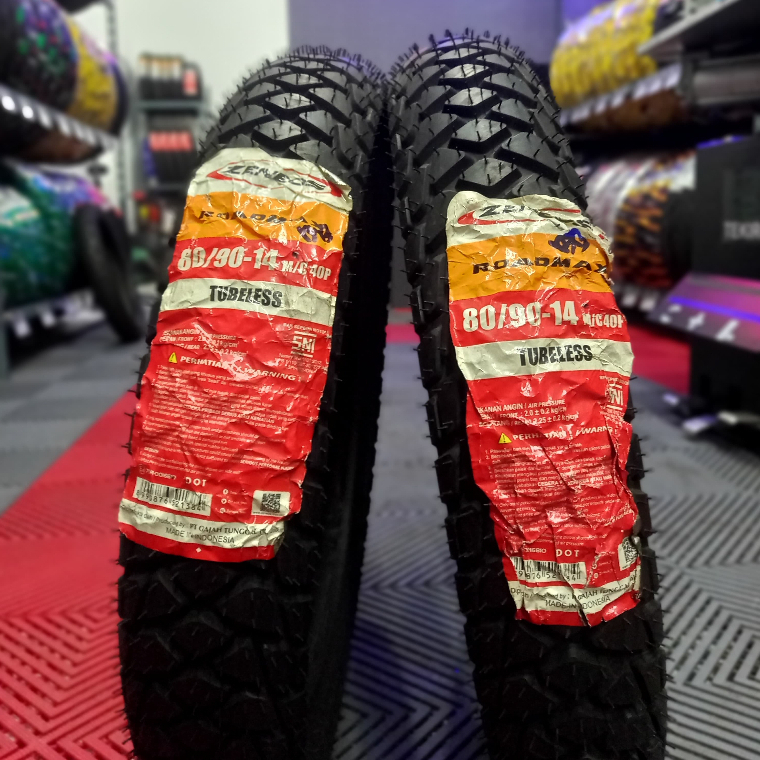 ZENEOS ROADMAX 80/90-14 Ban Motor Matic Ring 14 Tubeless