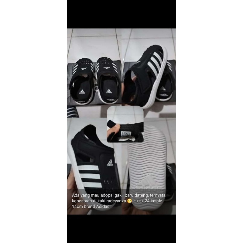sepatu bayi Adidas hitam