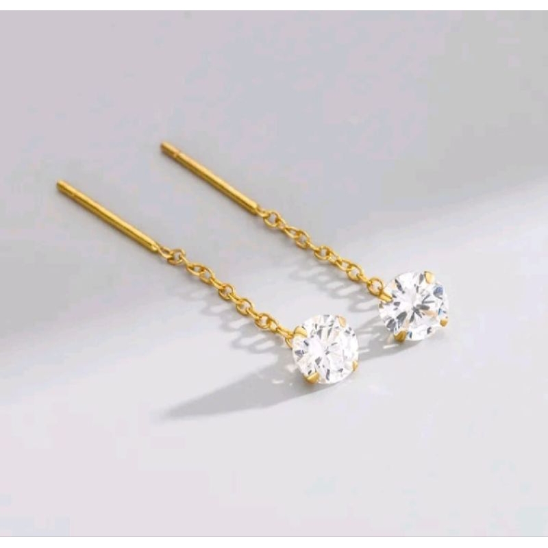 anting tusuk mata dewasa emas muda