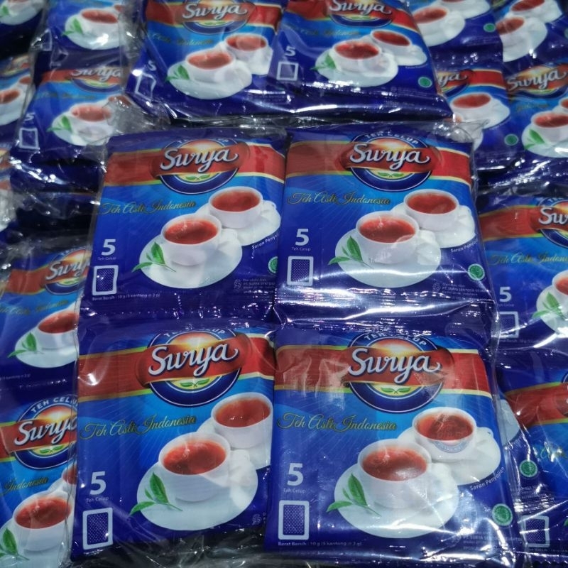 

Teh Celup Surya sachet isi 5 per pak