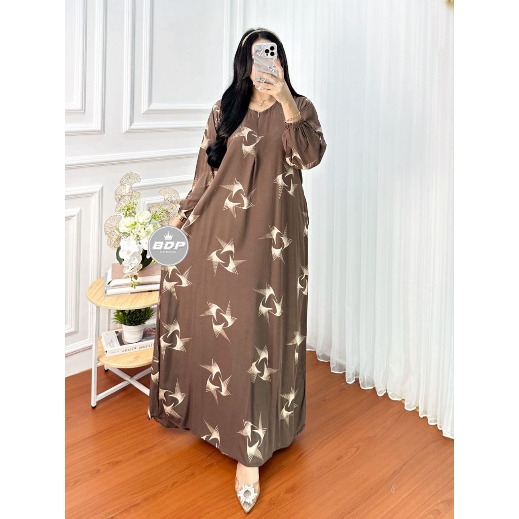 DIANPUTRI DASTER ARAB | GAMIS JEJE | RAYON SUPER GRADE A ORI MODEL RESLETING DEPAN BUSUI & BUMIL LD 110-syakila 6