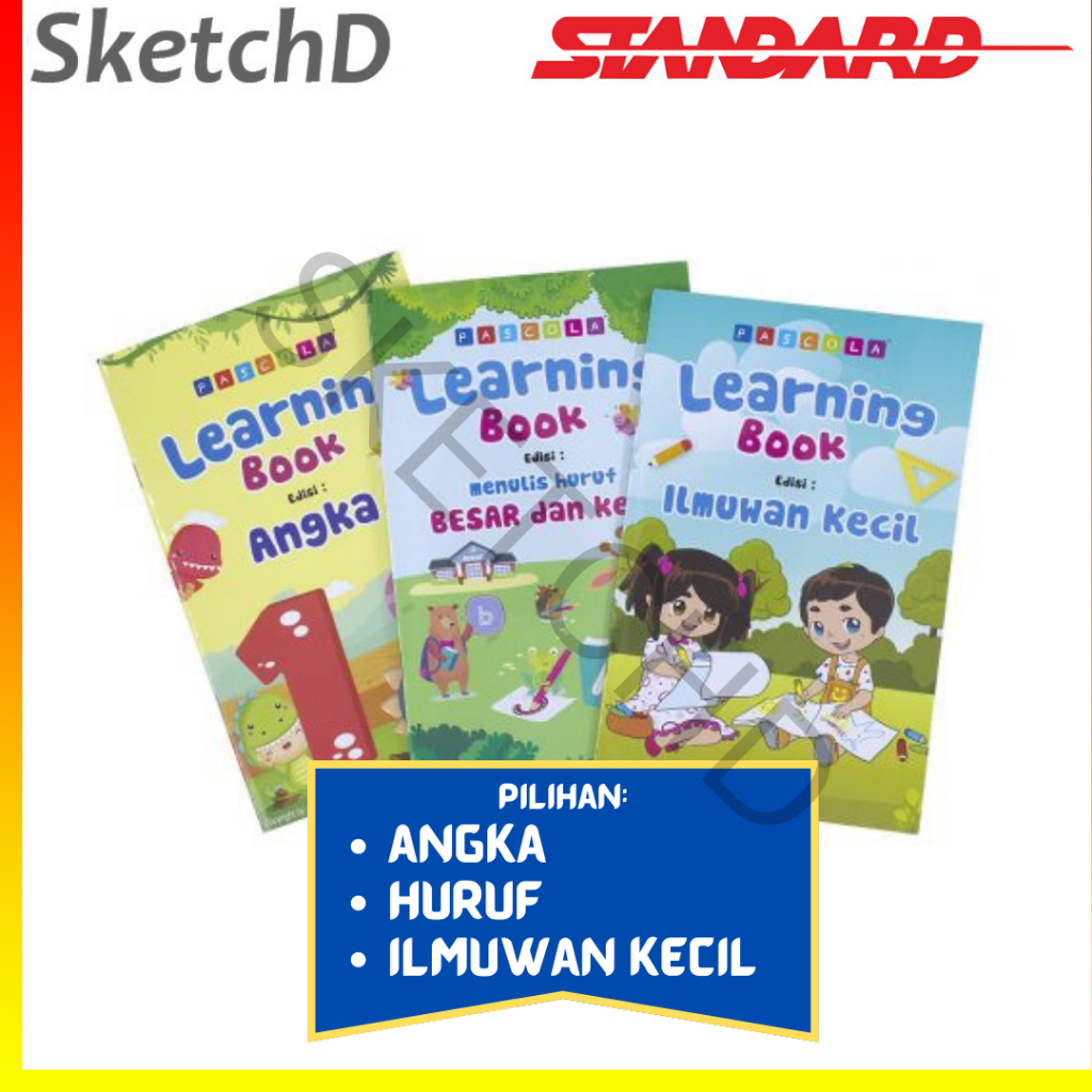 

Buku Learning Book Pascola Angka - Menulis Huruf - Ilmuwan Kecil Standard