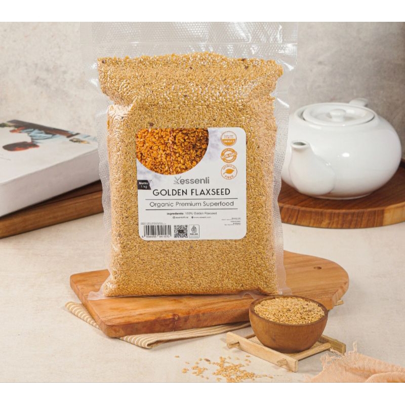 

ESSENLI Golden Flaxseed Organic 1Kg / Biji Rami