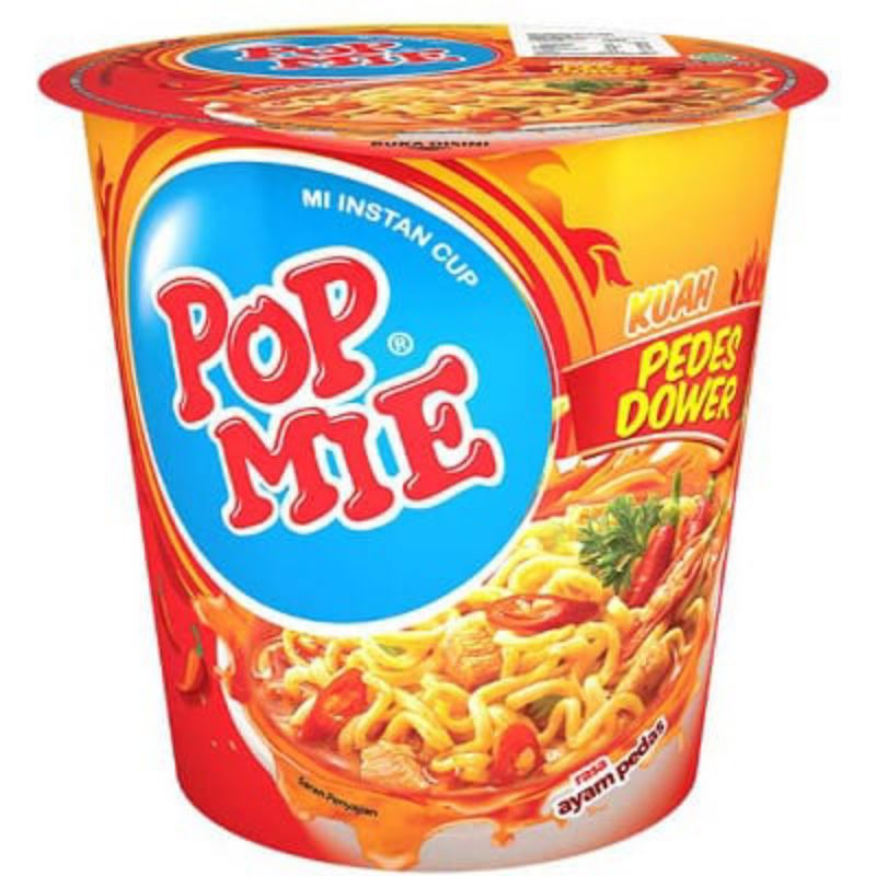 

Pop Mie Mi Instan Cup Kuah Pedas Dower