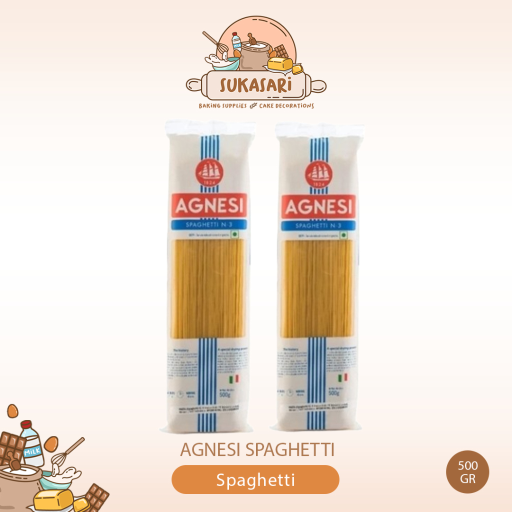 

Agnesi Spaghetti 500gr Spageti Agnesi Pasta Spagheti