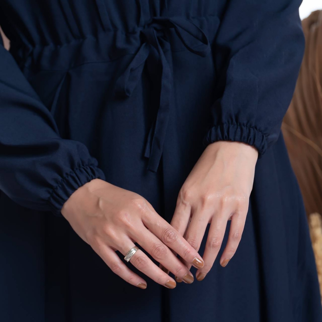 Melia Dress 2 OOTD Kondangan Daily Casual Hangout Korean Style Gamis Polos Jumbo Size S M L XL-1