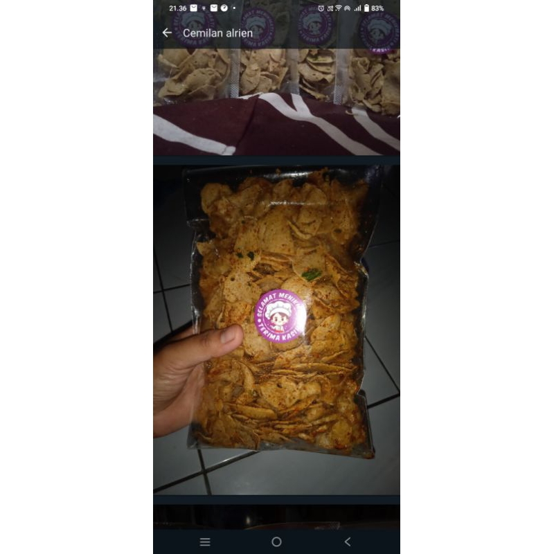 

basreng daun Jeruk pedas