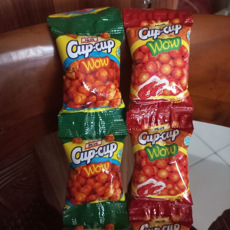 

Cup-cup Wow 1 Renteng Isi 10pcs @10g Rasa Sambal Udang Keju Hijau Merah Pilus Makanan Ringan Snack Jajanan Camilan Cemilan Favorit Jadul Anak Halal Enak Kemasan Gantung Renceng Mini Kecil 500