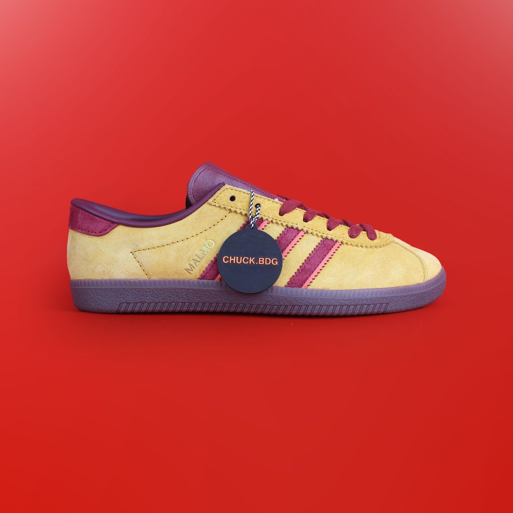 Adidas Malmo Yellow Red 100% Original