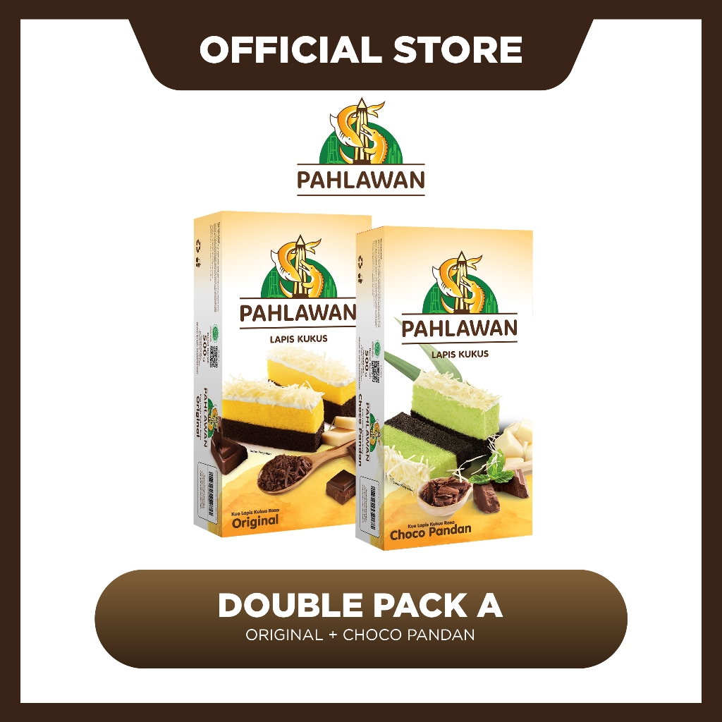 

Double Pack A (Reguler - Original + Choco Pandan)