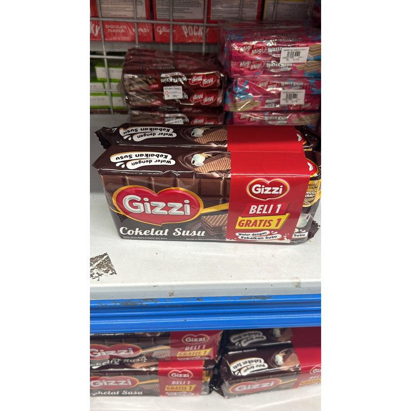 GIZZI WAFER coklat susu 122gram