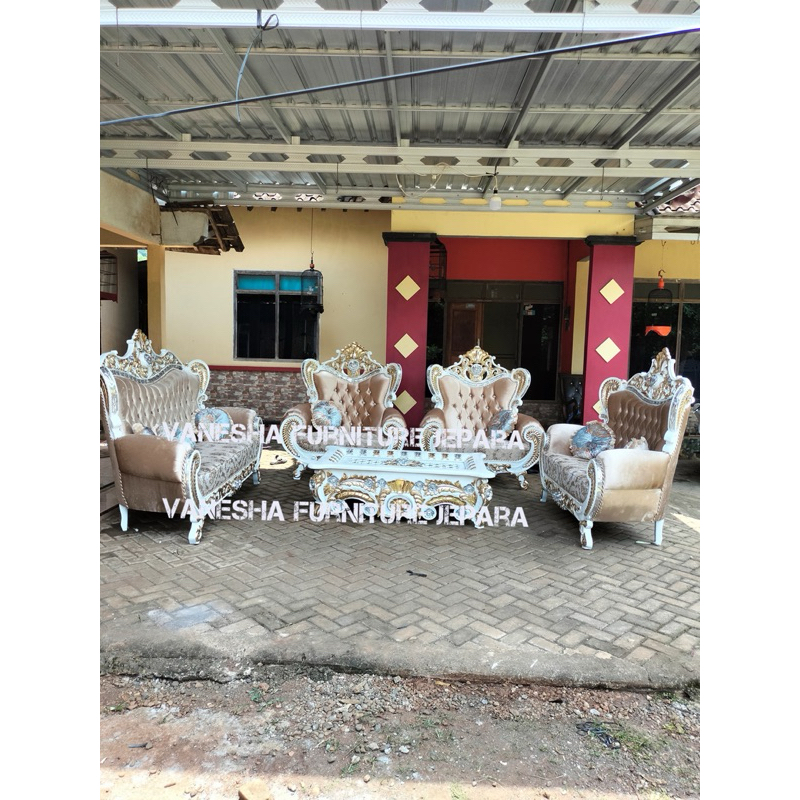 SOFA TAMU UKIR MEWAH KURSI TAMU UKIR LUXURY