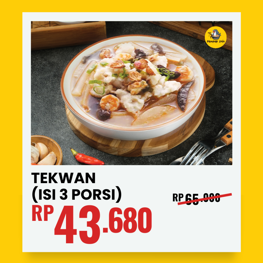 

Paket Tekwan Frozen Murah - Pempek Zain Tekwan Asli Palembang Ikan Tenggiri Khas Palembang Instan Bumbu Lengkap