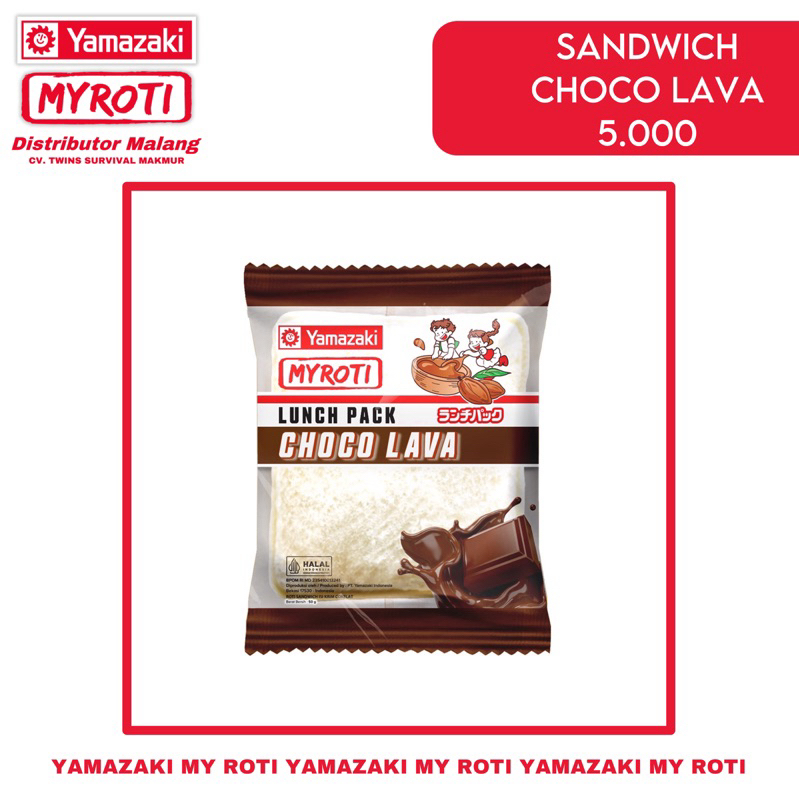 

ROTI SANDWICH CHOCO LAVA YAMAZAKI MYROTI