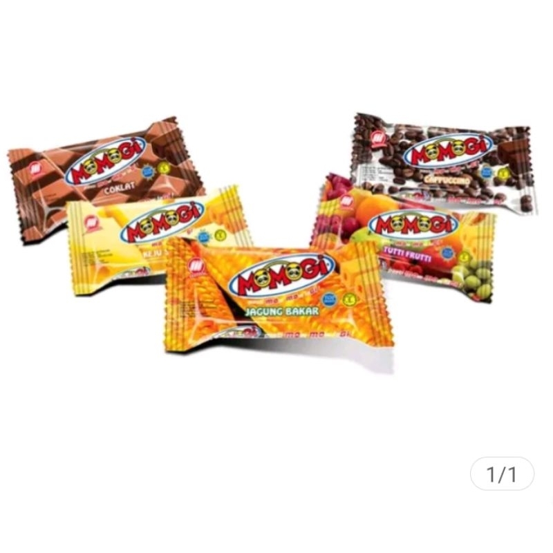 

1pcs wafer momogi satuan 12gr sn keju coklat jagung bakar