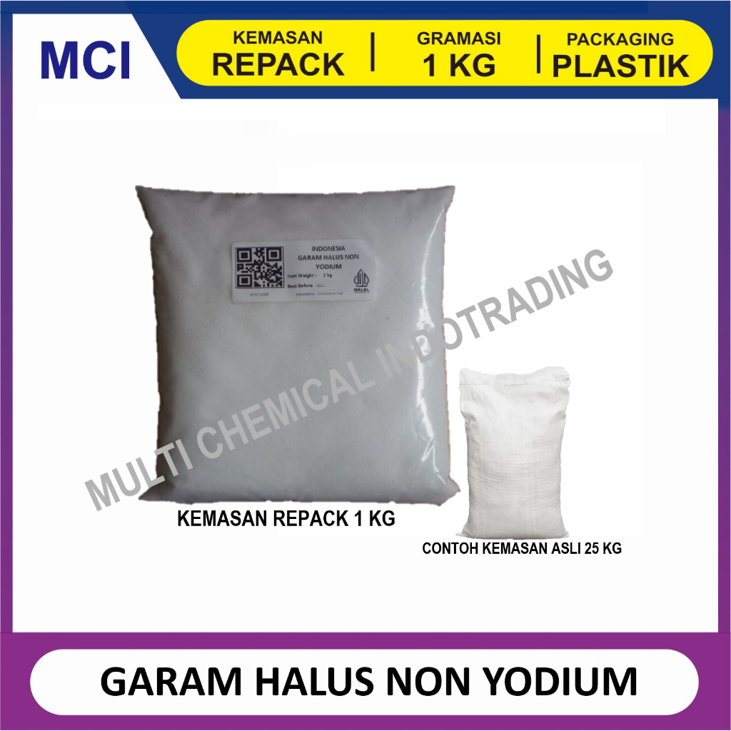 

GARAM HALUS NON YODIUM / NACL || 1 kg