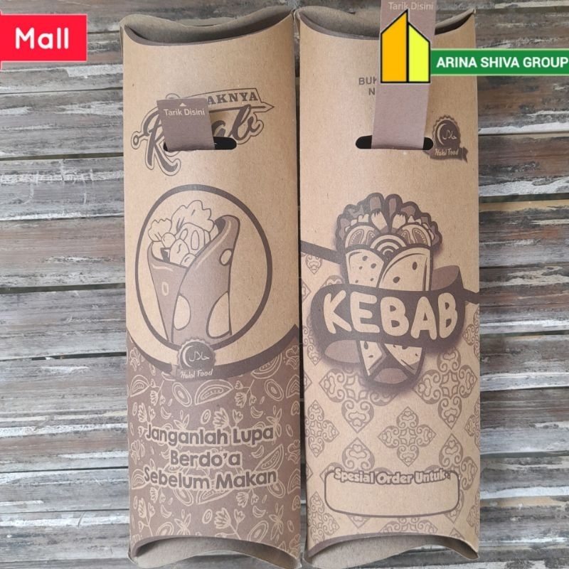 

100 LEMBAR KERTAS KEBAB TARIKAN DUPLEK COKLAT UKURAN 24 × 9,2 CM HIGH QUALITY TEBAL PRODUK TERBARU | KOTAK KEBAB KEKINIAN | DUS KEBAB VIRAL TIKTOK | KEMASAN KEBAB | BOX KEBAB 100 PCS MURAH | TOKO KEBAB OFFICIAL | ARINA SHIVA GROUP 1734
