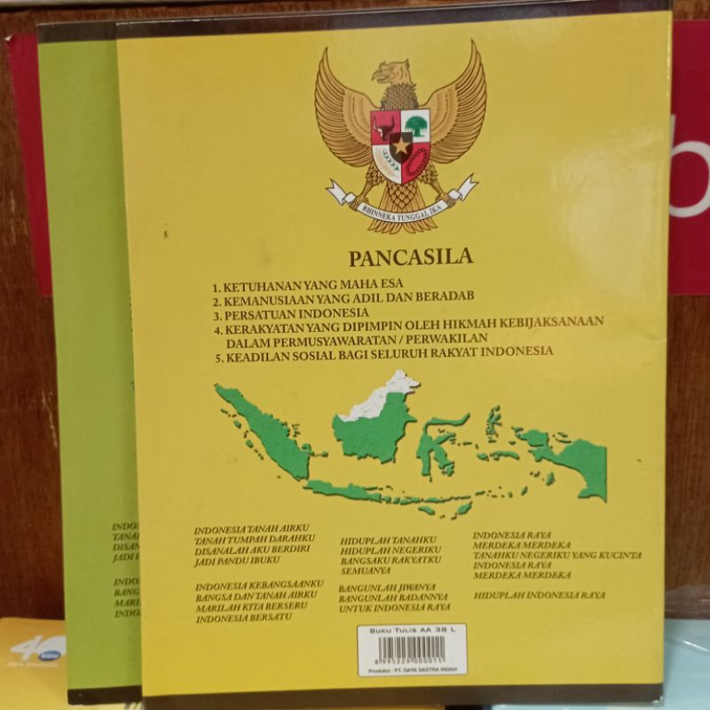 

BUKU TULIS GARIS LIMA AA 38 lembar / pics