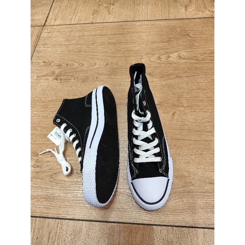 Sneakers airwalk women legacee high black white by payless