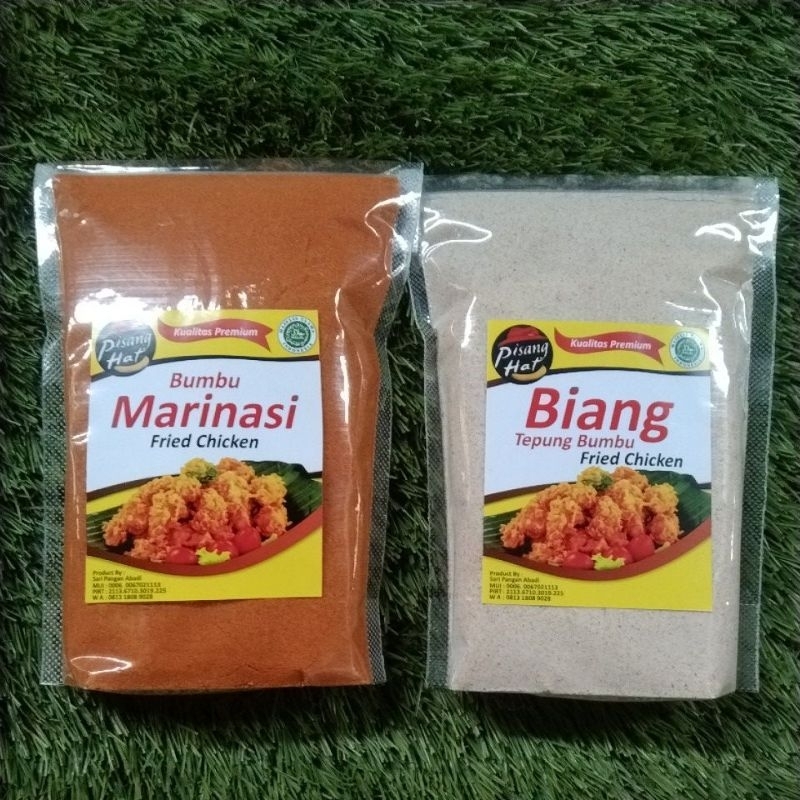 

paket biang tepung 1kg dan bumbu marinasi 1kg ayam goreng fried chicken