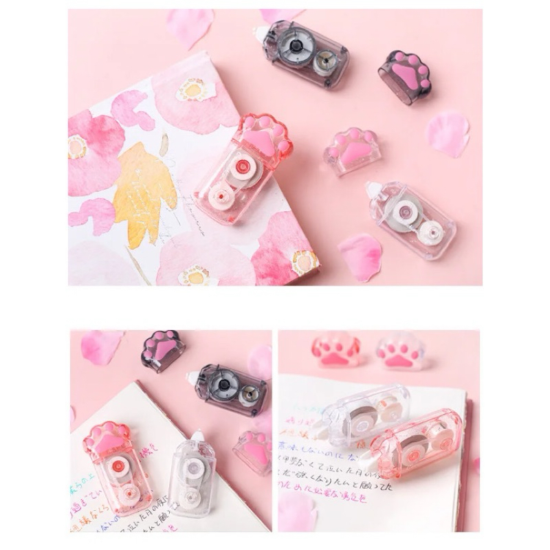 

LovelyCraftStore | D13 Correction Tape, Tape Roller, Lem Kertas Kering, Perekat Kertas Roller Model Paw
