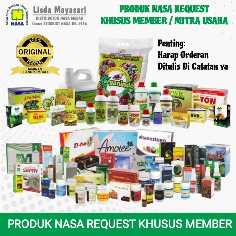 PRODUK NASA REQUEST Khusus MEMBER / MITRA USAHA Asli Original Ori NASA Official Pupuk Organik Obat H