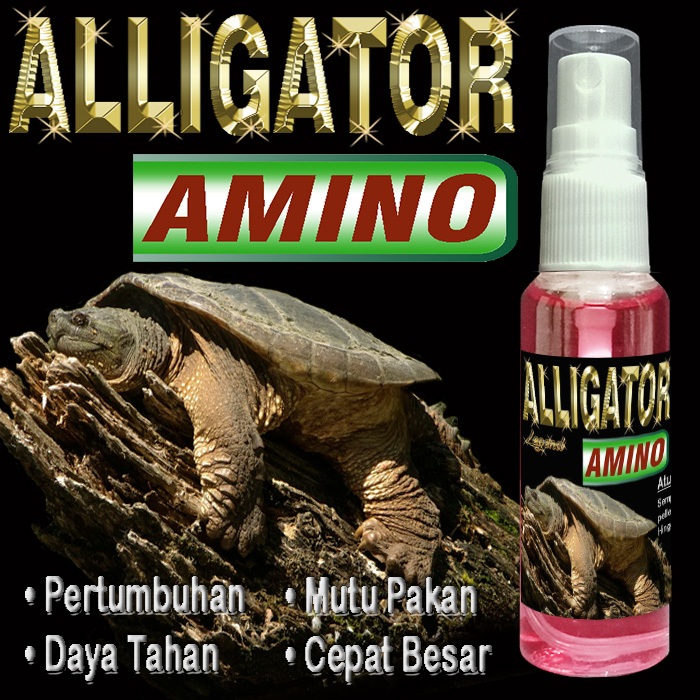 ALLIGATOR AMINO FOOD SUPLEMENT OBAT PENAMBAH NAFSU MAKAN KURA-KURA AIR ALIGATOR SNAPPING TURTLE KURA