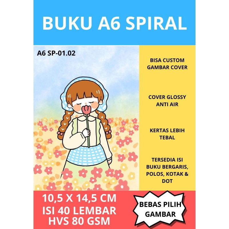 

Buku A6 SPIRAL