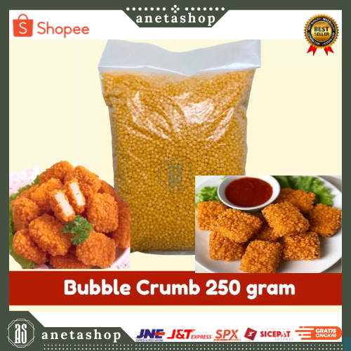 

Bubble Crumb Crispy Nugget Naget Tepung Roti Bulat 250 gram HALAL