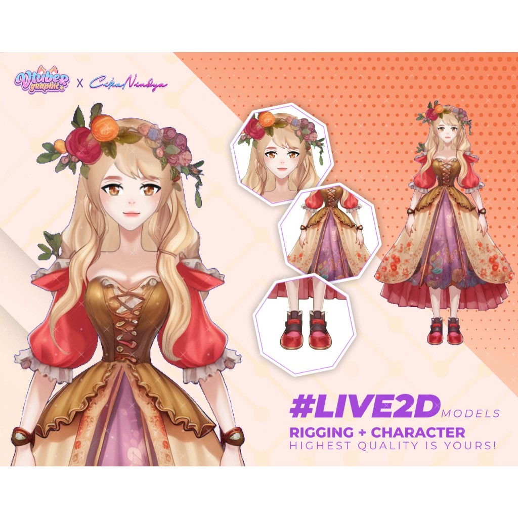 Live2D Model Modern: Solusi Tepat untuk VTuber Profesional, Vtuber Komisi, Avatar Virtual VTuber, Li