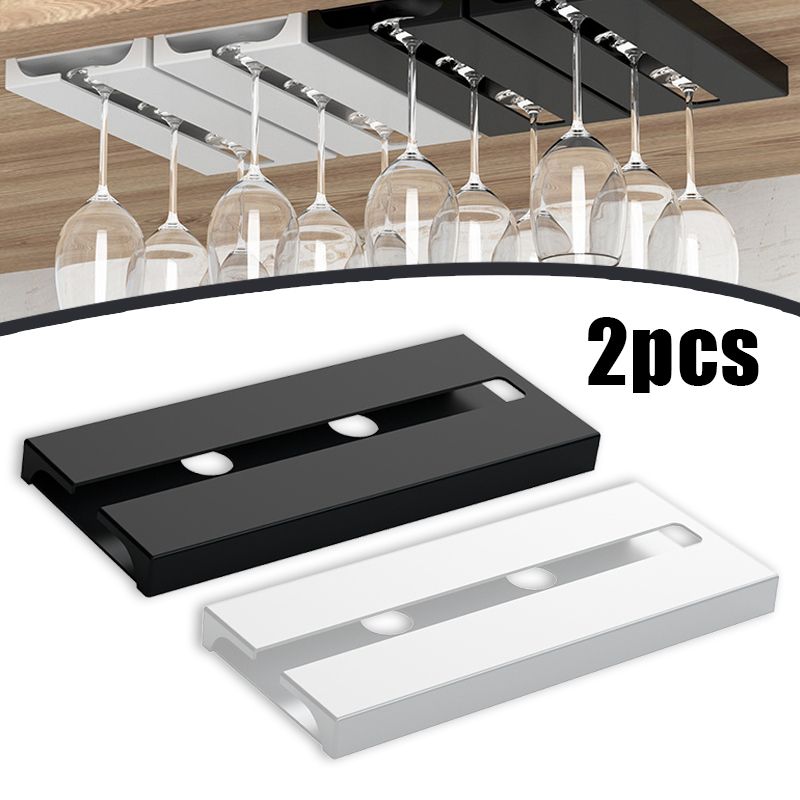 2PCS Rak Gelas Wine Gantung Rak Wine Holder Wine Glasses Untuk Bar Dan Dapur