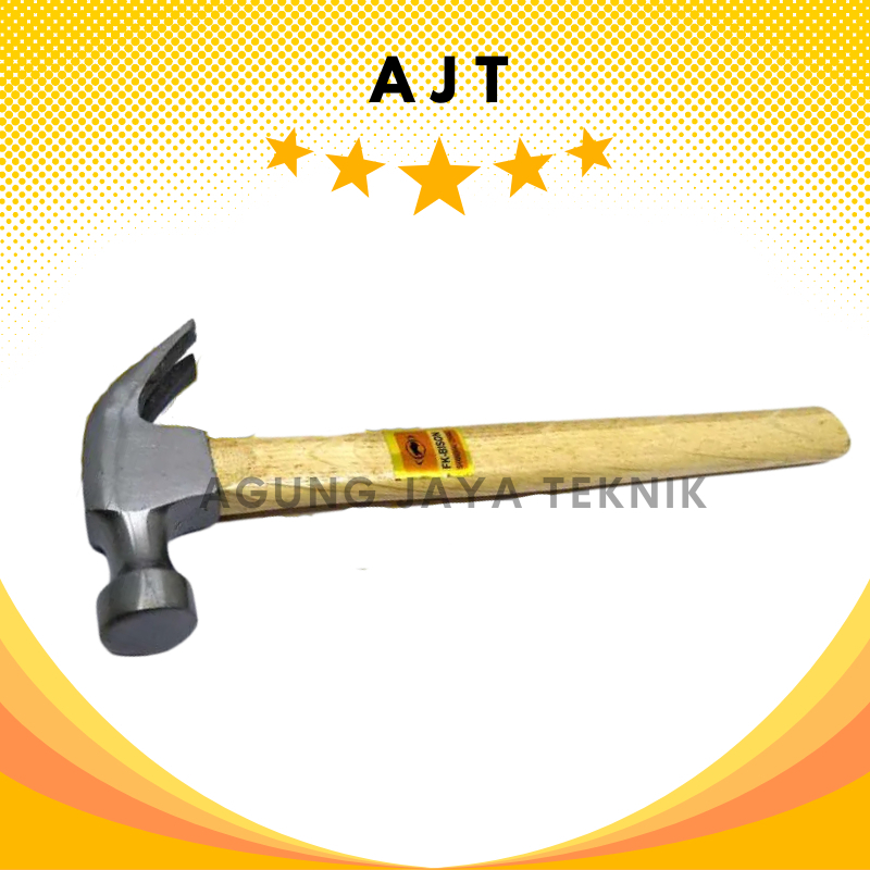 Palu Kambing Gagang Fiber BISON 8 OZ / Palu Kambing 8 Bison / Palu Gagang Fiber Bison