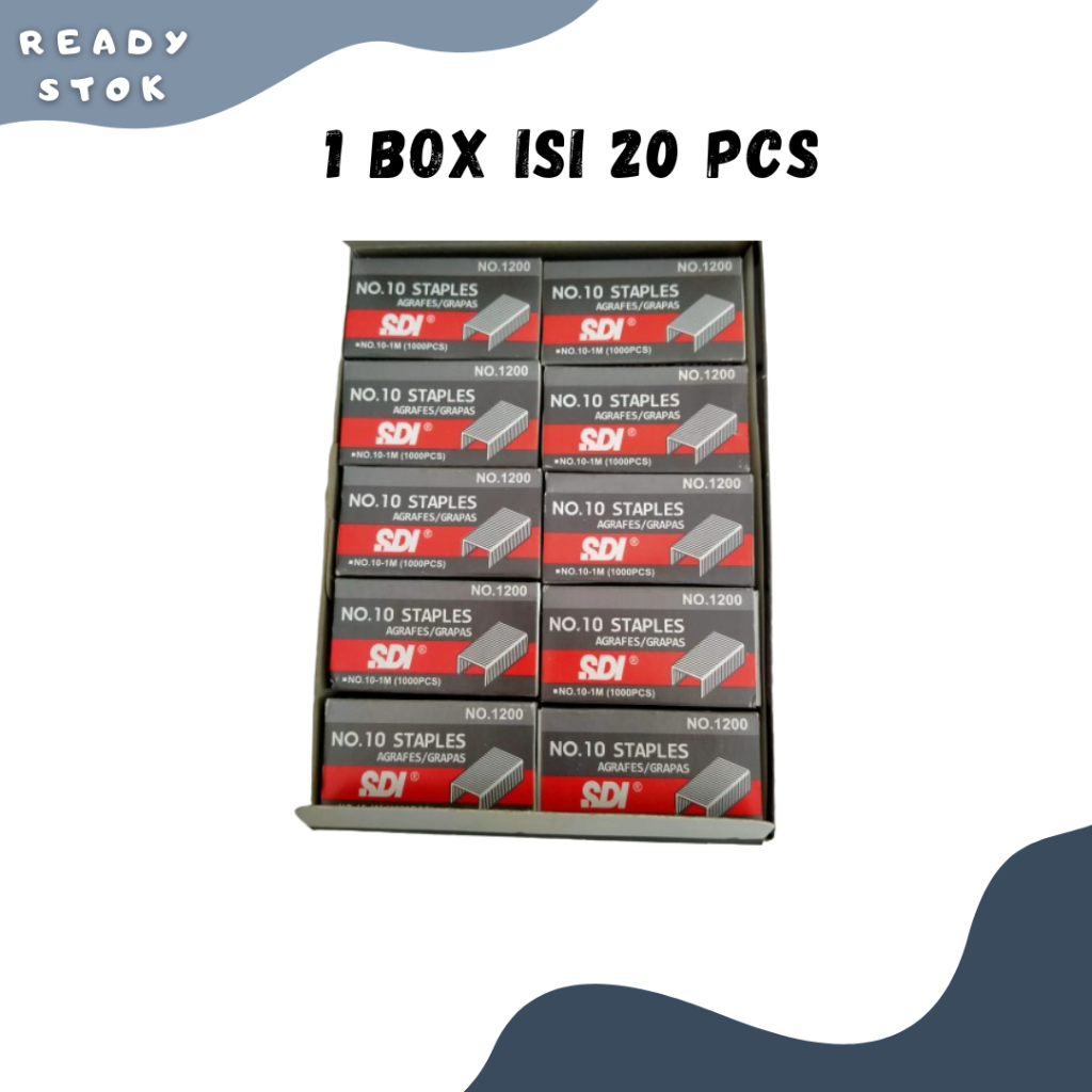

Isi Staples SDI NO 10 1200/Isi Staples SDI No 10/Isi Staples kecil (1 BOX)