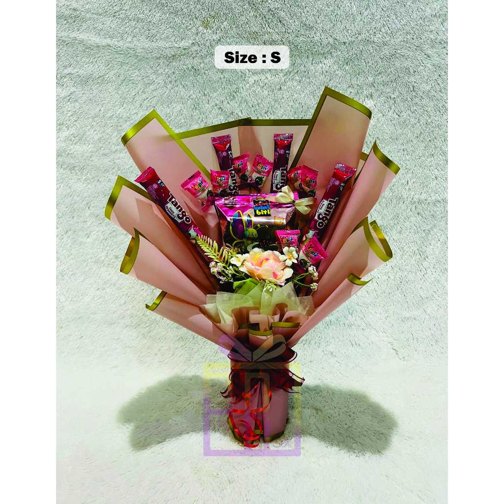 

Buket snack wisuda hadiah graduation kado ulang tahun small medium