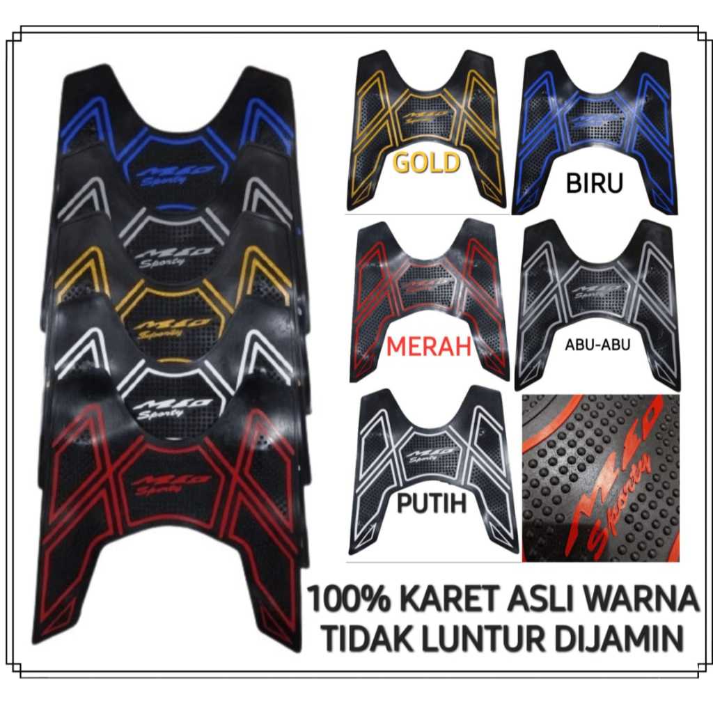 KARPET MOTOR MIO/PINJAKAN MOTOR MIO/ALAS KAKI MOTOR MIO SPORTY LAMA