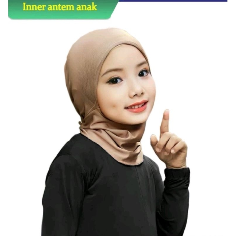 Ciput Anak Ninja Antem Malay Rayon Super Adem Inner Hijab Anak TK SD