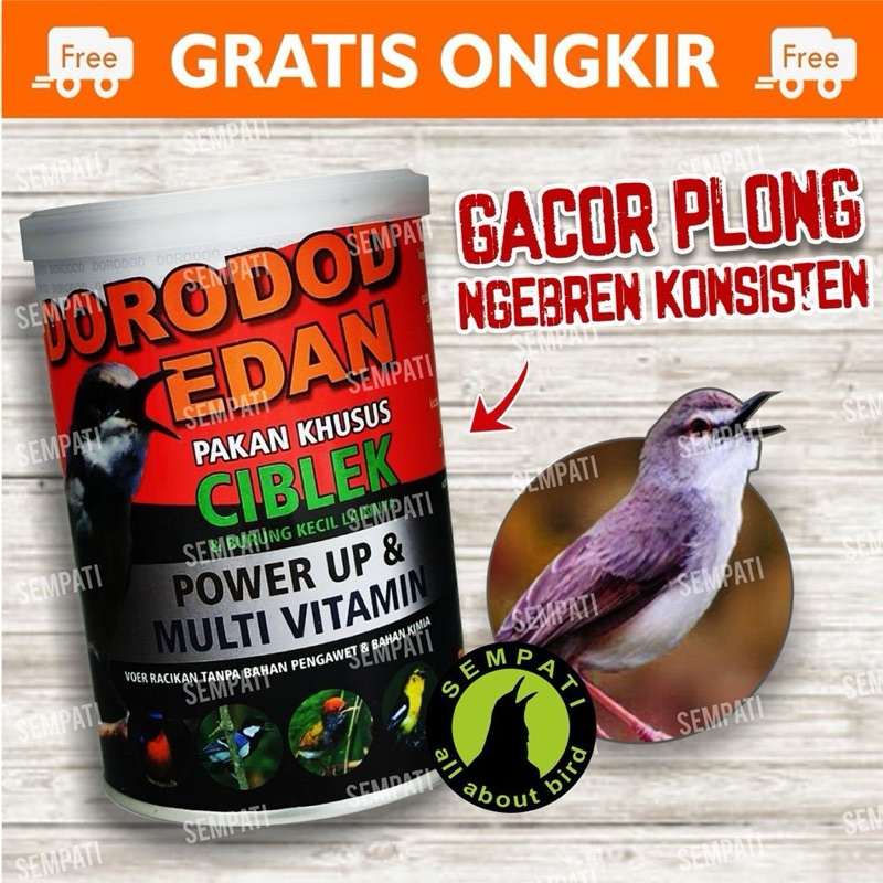 Pakan burung ciblek dorodod voer