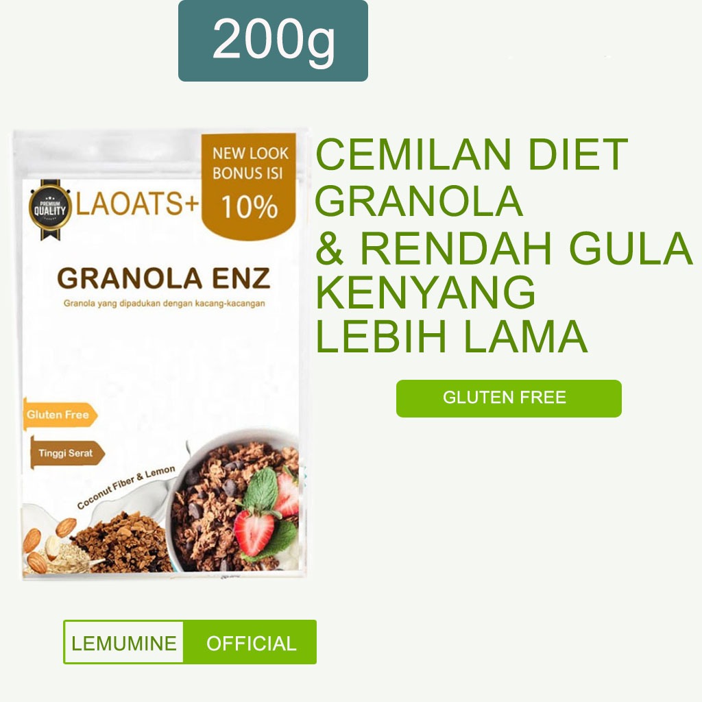 

Granola Pelangsing Badan Minuman Diet Penurun Berat Badan Cemilan Diet Sehat Rendah Kalori Laoats