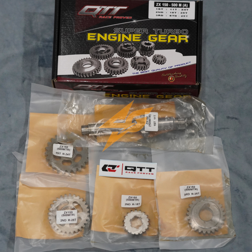 Gear rasio gigi ratio QTT kawasaki ninja KR R/RR ZX 500M Type A