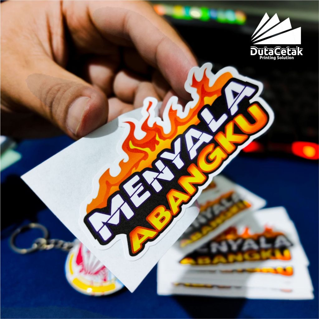 

Sticker Menyala Abangku ukuran 9x5 Anti air