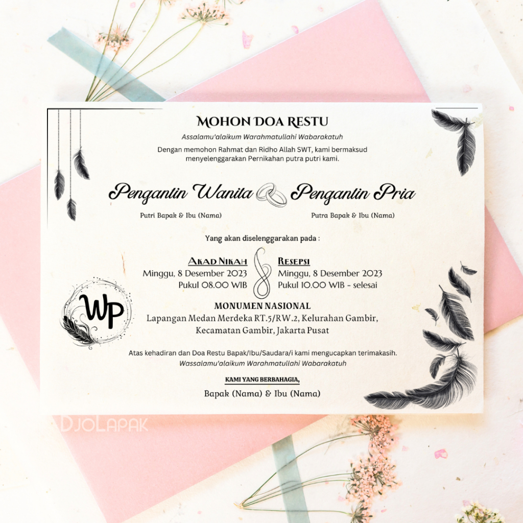 Undangan Nasi Kotak / Undangan Besek / Undangan Punjungan / Undangan Pernikahan / Undangan Kertas HV