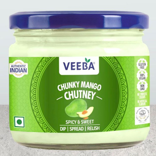 

CHUNKY MANGO CHUTNEY VEEBA 320G SPICY & SWEET / Chutney Mangga