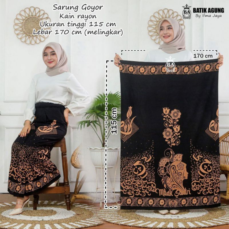 Grosir sarung gloyor goyor | paket sarung wanita | sarung perempuan batik putri pondok pesantren